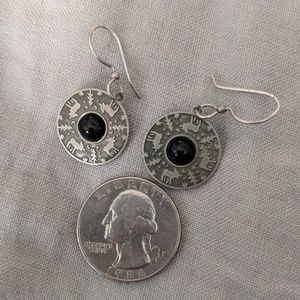 "coin" moose earrings